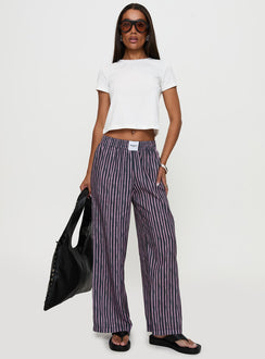 front view of model wearing Princess Polly Beach House Pants Multi 
