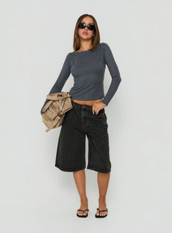 Kolumbia Low Rise Jort Washed Black