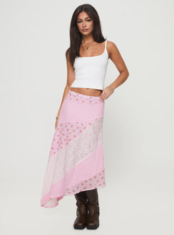   front view of model wearing Princess Polly Rennar Maxi Skirt Multi Maxi Skirts Skirts 