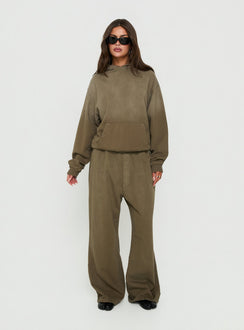 AT Fleece Baggy Sweatpant Washed Olive