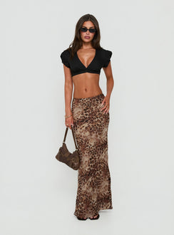 Delliah Micro Crop Top Black