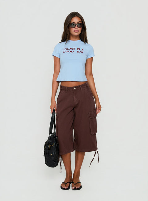 Good Days Graphic Relaxed Tee Blue