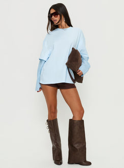 Renelle Layered Long Sleeve Top Multi