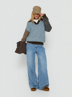 Maddelina Long Sleeve Rugby Top Multi Stripe