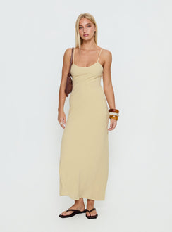 Montie Scoop Maxi Dress Lemon