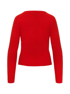 Presenting the Old Burlington Knit Cardigan Red womens-jumpers in short length product Princess Polly