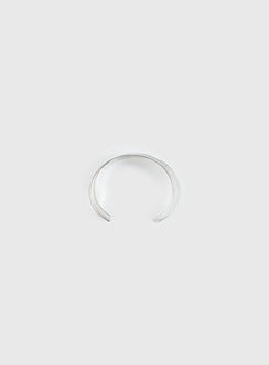 Affluent Layered Cuff Silver