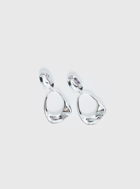 Whirl Earrings Silver