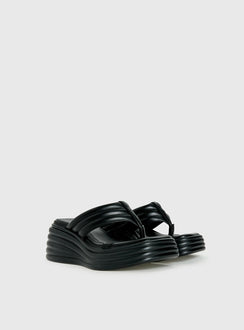 Therapy Flames Platform Sandals Black