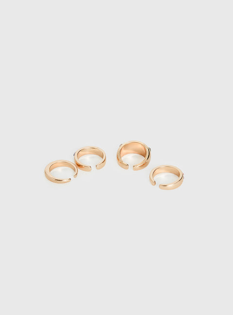 Kortney Ring Pack Gold