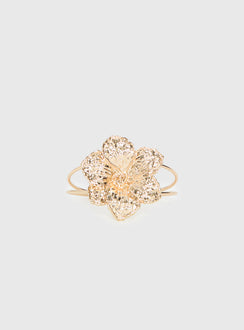 Set Adrift Flower Cuff Gold