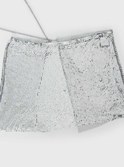 Centre Stage Metallic Sarong Silver