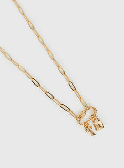 Lowretta Pendant Necklace Gold