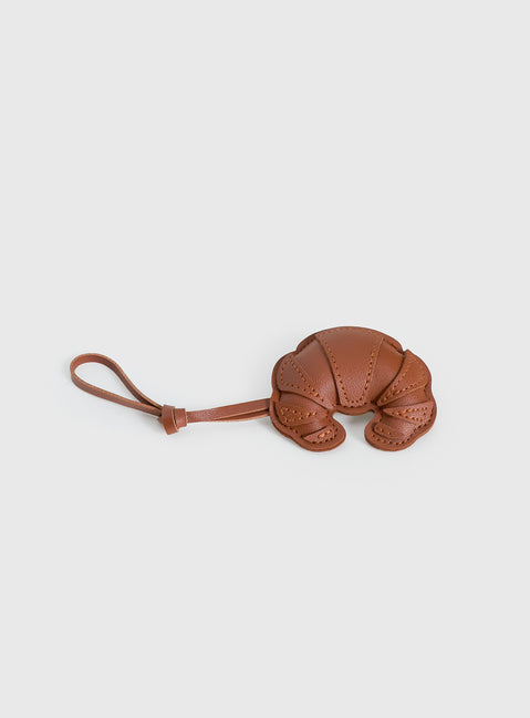 Baked Goods Keychain Brown