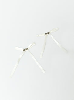 Hair bow Silky material Alligator clip