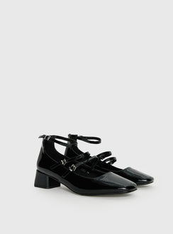Berta Heels Black Patent