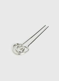 Khori Spiral Hair Pin Silver