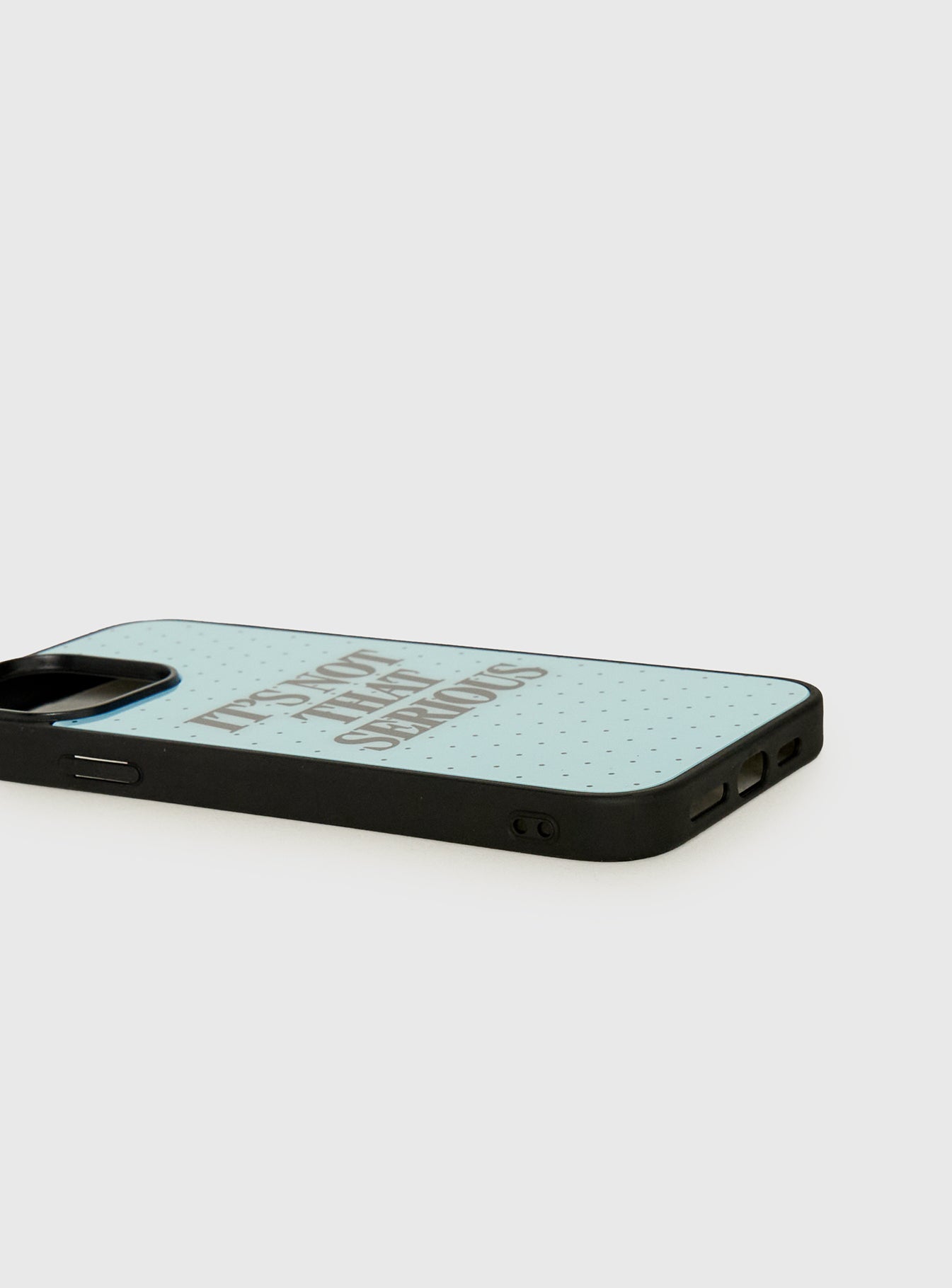 It's Not That Serious iPhone Case Blue Polka Dot