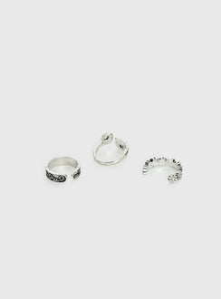 Ellissa Toe Ring Pack Silver