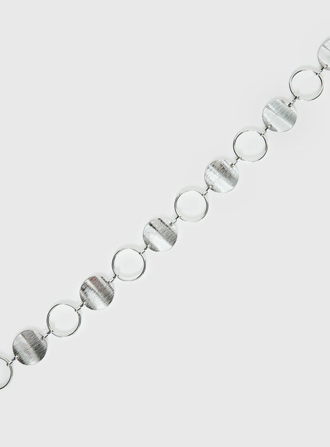 Dawna Circle Belt Silver