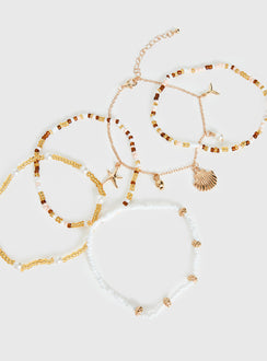 Baby I Know Anklet Pack Gold