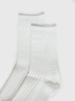 Sports Crew Ribbed Sock