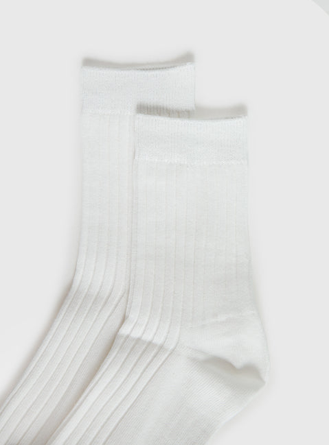 Sports Crew Ribbed Sock