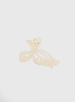 With A Bow Hair Clip Nude