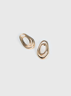 Be Alright Earrings Gold