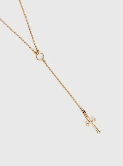 Arienne Y Necklace Gold