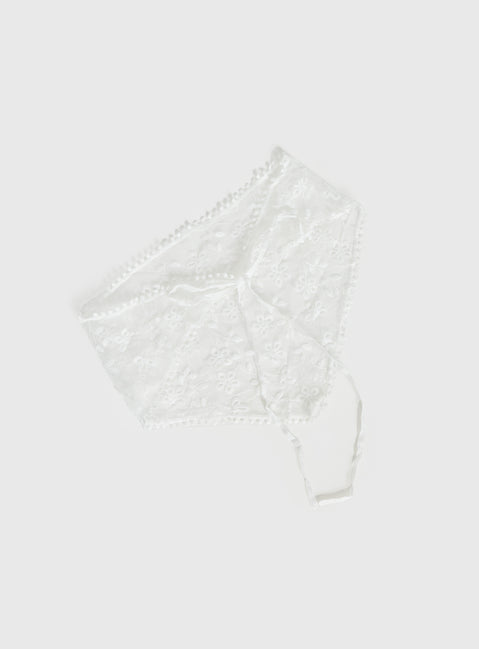 Ex Factor Sheer Head Scarf White