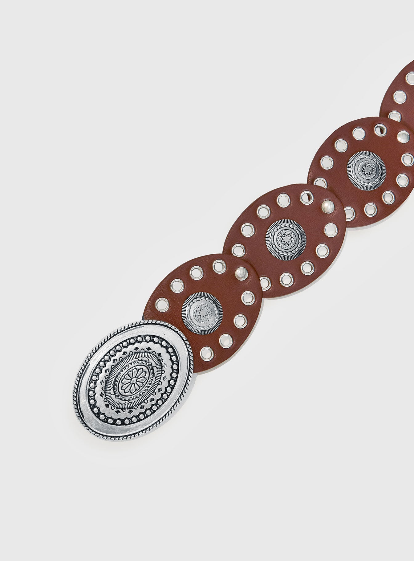 Sacrifices Belt Brown / Silver