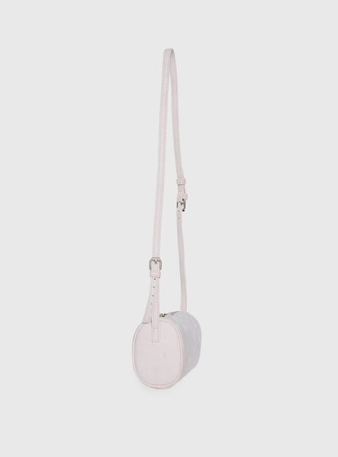 Ettalie Faux Suede Shoulder Bag Pink
