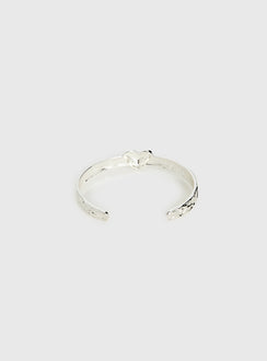 Romma Heart Cuff Silver