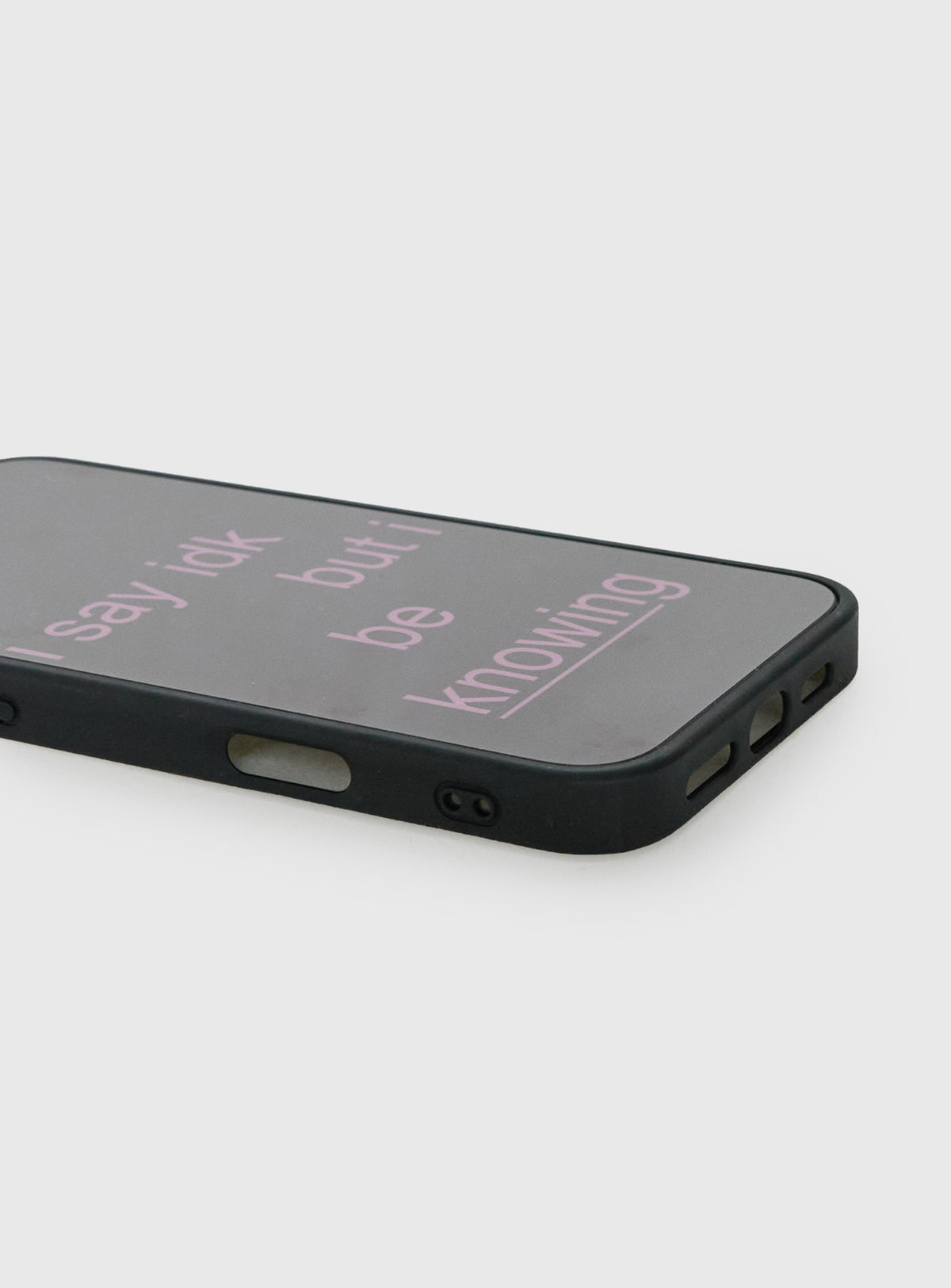 I Say IDK iPhone Case Brown / Pink