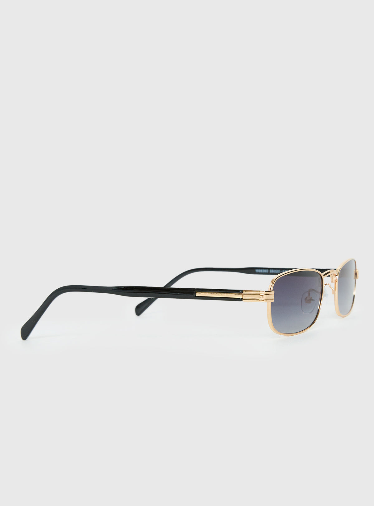 Soft Launch Rectangular Sunglasses Gold / Grey