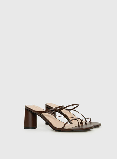 The Becka Heels Chocolate