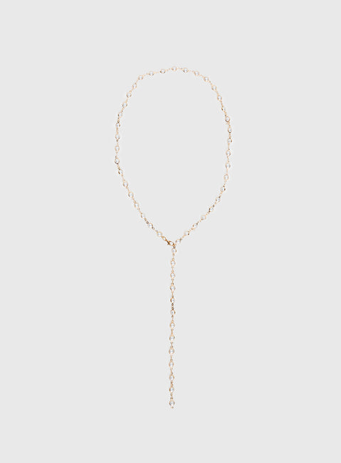 Elenita Long Necklace Gold