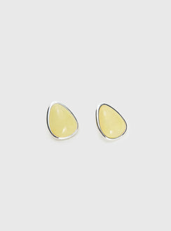 Vanita Earrings Silver / Yellow