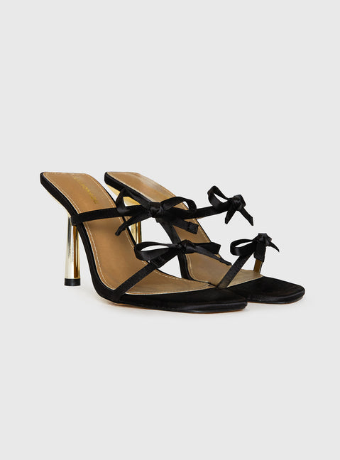All The Frill Heels Black