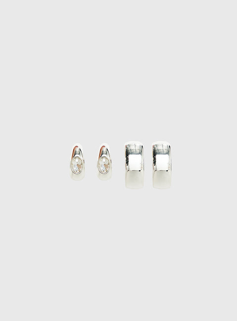 Zennie Earring Pack Silver