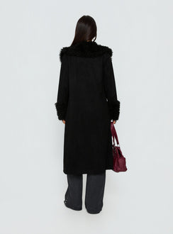After Party Shearling Jacket Black