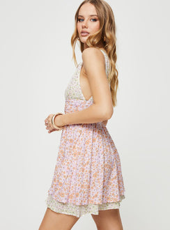product Princess Polly Crew Neck  Haily Mini Dress Multi Floral
