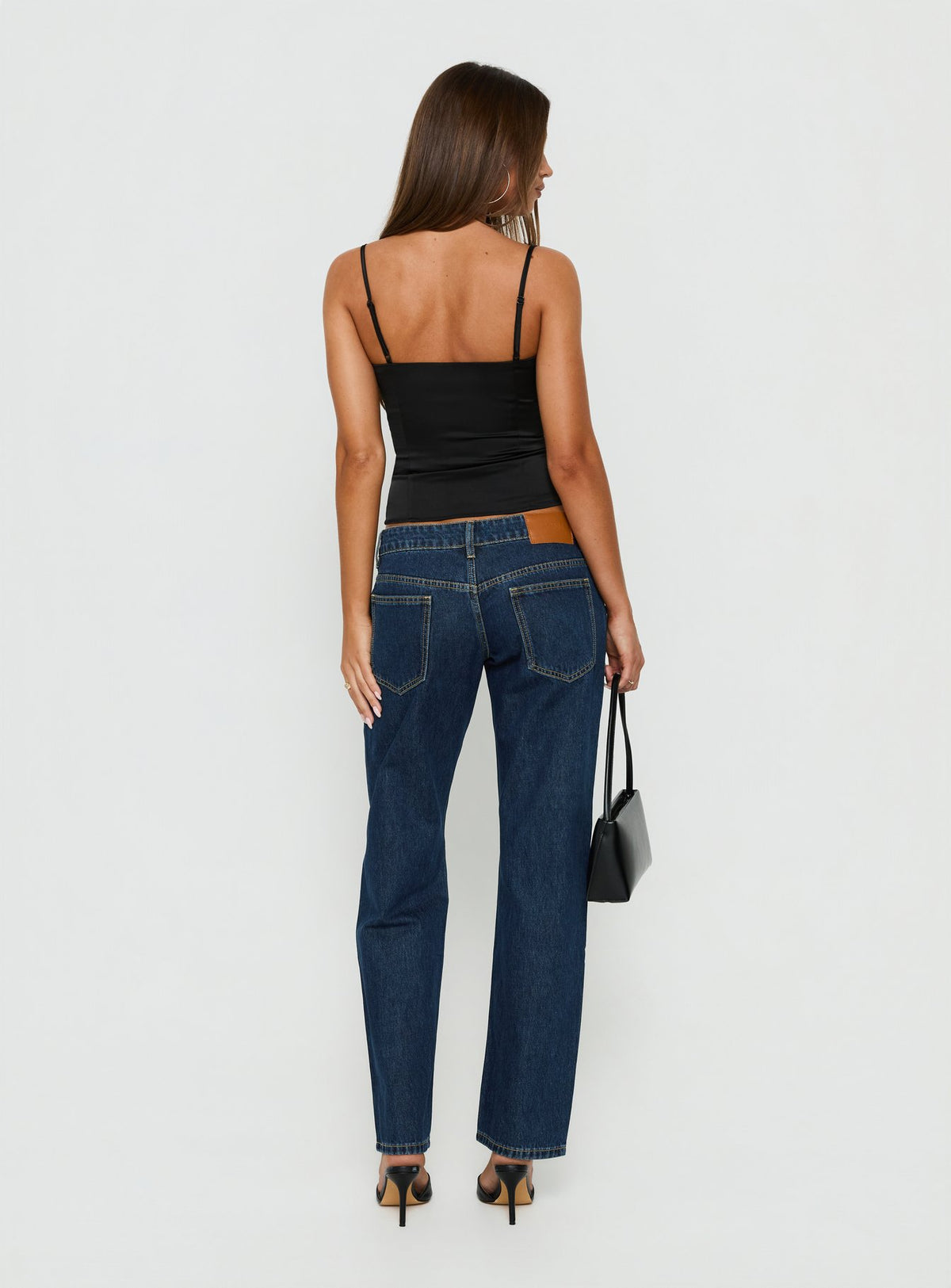 Abagael Low Rise Straight Jeans Indigo