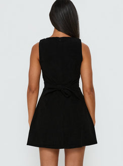 Alfalfa Corduroy Mini Dress Black Tall