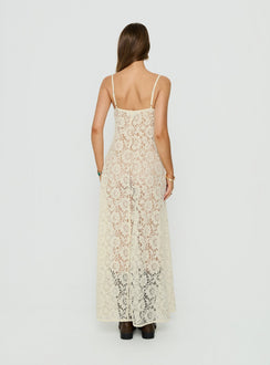 Lovedream Lace Maxi Dress Yellow