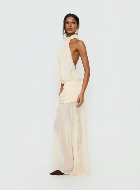 Faythe High Neck Maxi Dress Butter