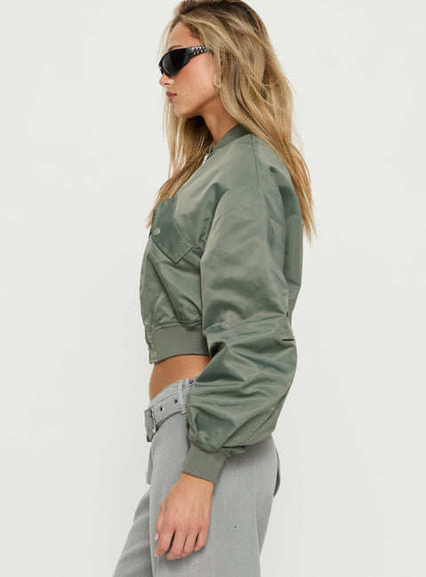 Thalya Bomber Jacket Green
