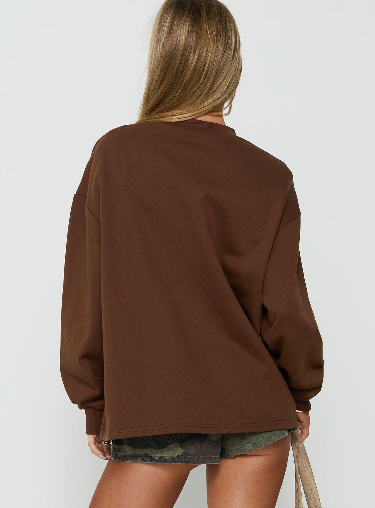 Opollo V Neck Jumper Brown