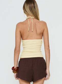 Electric Baby Arrowneck Top Lemon
